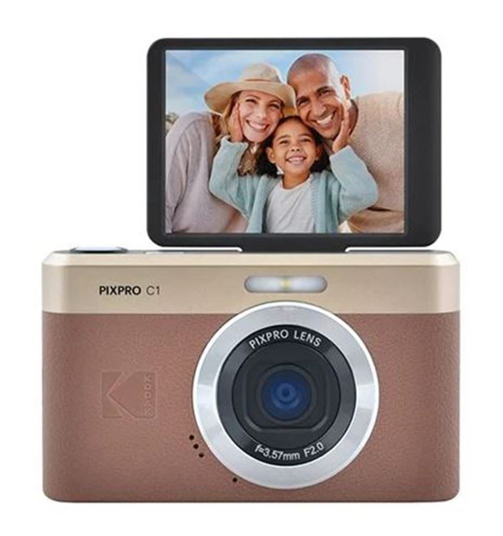 Kodak PIXPRO C1 Digital Camera 13 Megapixel f2 Fixed Lens- Brown (UK Stock) BNIB