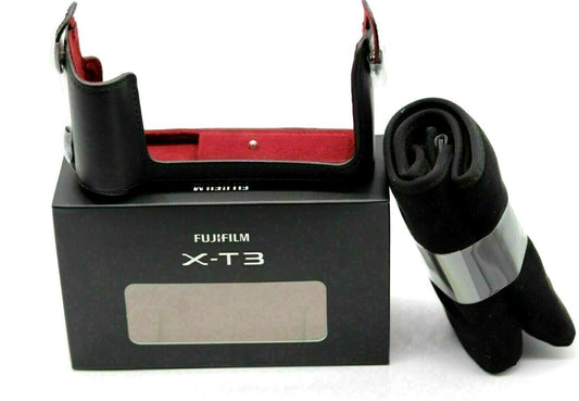 Fujifilm Fuji BLC-XT3 Half Leather Case for X-T3 Camera + Wrapping Cloth BNIB UK