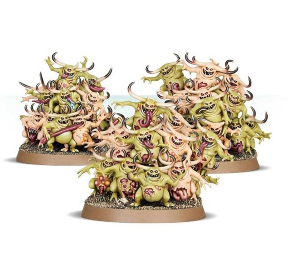 Warhammer AOS - Maggotkin Of Nurgle - Nurglings 3 Citadel Miniature Figurines