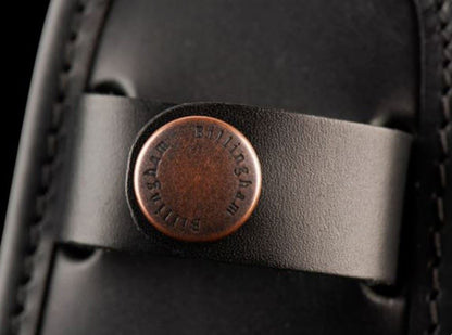 Billingham SP50 extra comfort Leather Shoulder Pad Strap Black with Antique stud