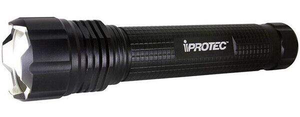 IProtec Pro 800 Lumens LED Hand Torch Flashlight in Black #IP6308 (UK Stock) NEW