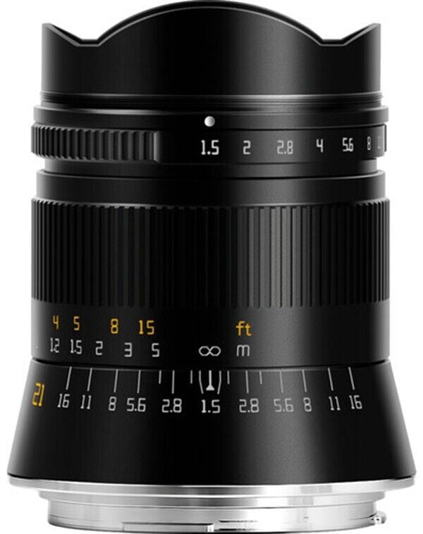 TTArtisan 21mm F1.5 Wide Lens Full Frame Format Canon RF Mount Camera Black (UK)