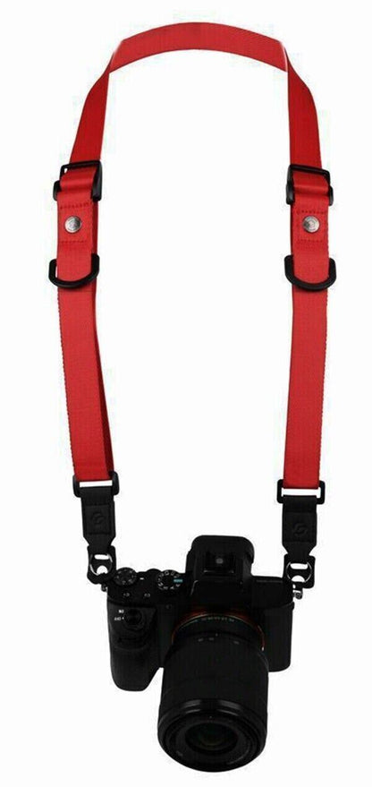 Camera Strap with Quick adjust buckle RED  - GGS FOTO Mirrorless ILCE Cameras UK