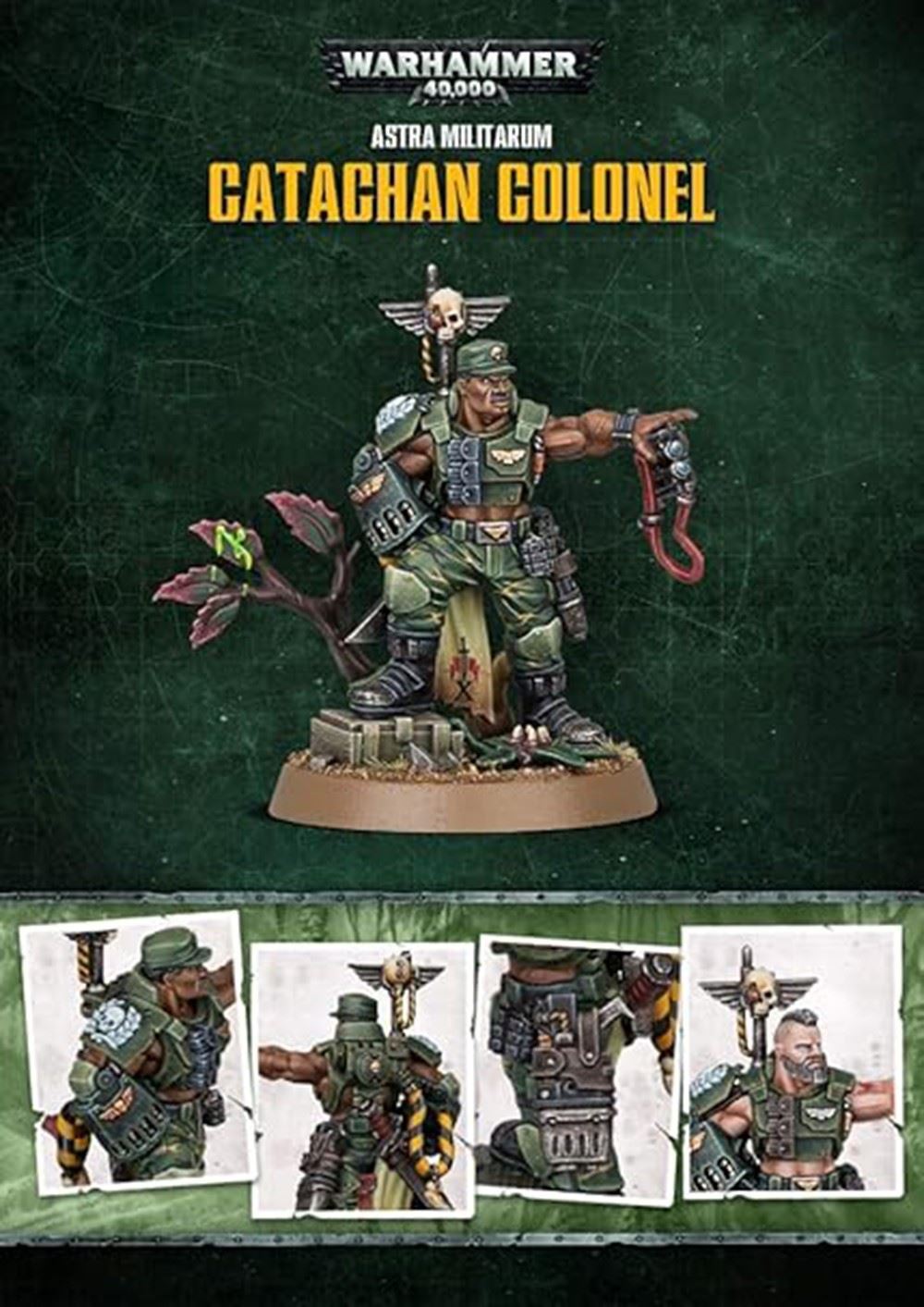Warhammer 40K Astra Militarum Catachan Colonel- Unpainted - Games Workshop