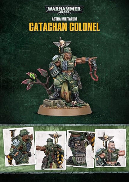 Warhammer 40K Astra Militarum Catachan Colonel- Unpainted - Games Workshop