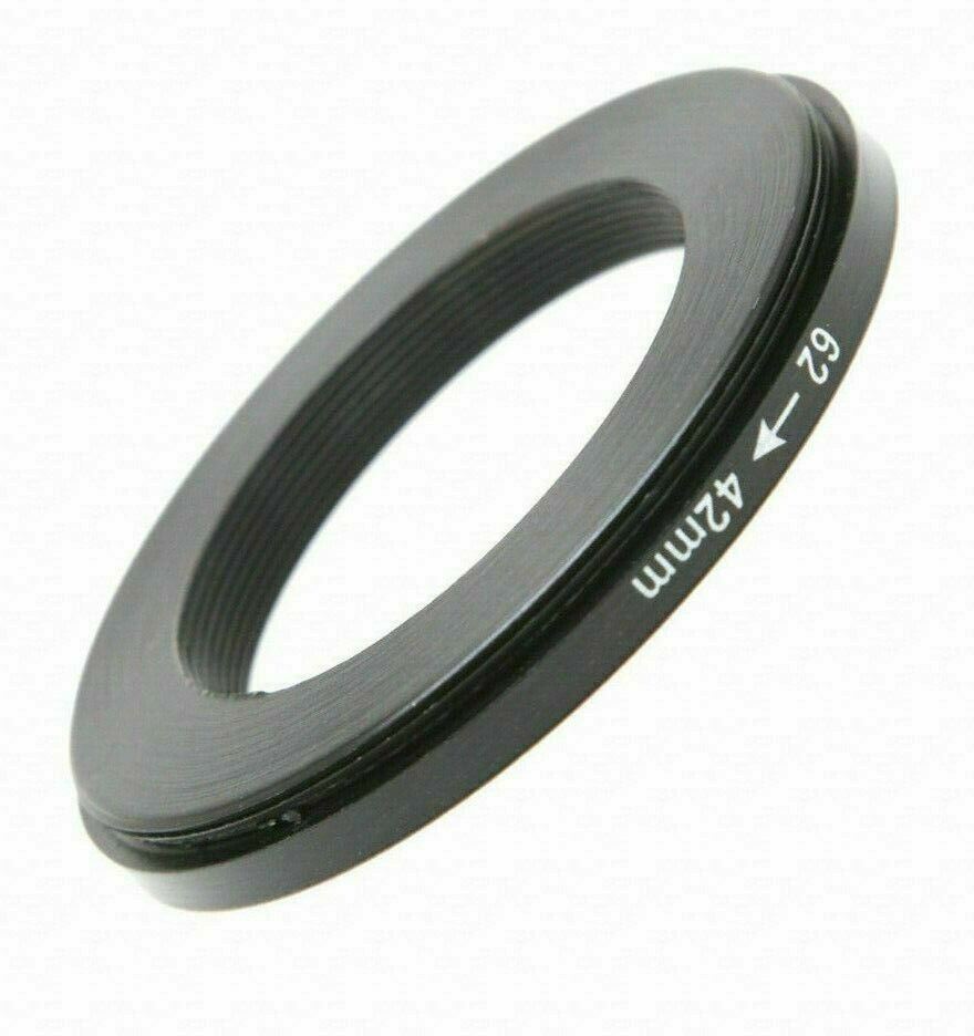 Male 62mm to Female T2 42mm Mount Adapter Stepping Ring (UK Stock) BNIP