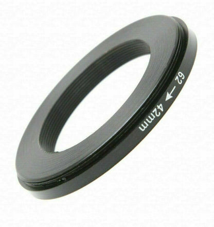 Male 62mm to Female T2 42mm Mount Adapter Stepping Ring (UK Stock) BNIP