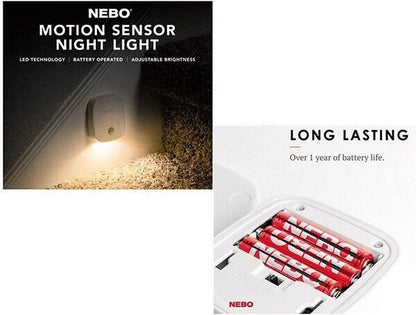 Triple PACK NEBO Automated Motion Smart Sensor Night Light (3 Pack) NEB-WLT-0026