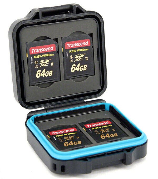 TUFF Memory Card Case for 4 x SD Cards & 4 x microSD = Water & Shock Resist (UK)
