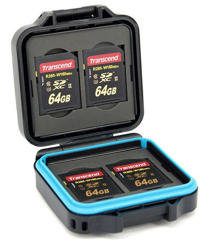 TUFF Memory Card Case for 4 x SD Cards & 4 x microSD = Water & Shock Resist (UK)