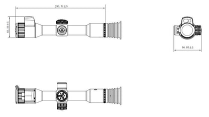 HIKMicro Alpex A40EL Day & Night Vision Rifle scope 4K UHD Sensor (UK Stock) NEW