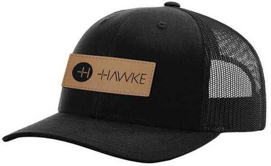 Hawke Optics Uni-Sex Snapback Baseball Cap in Black One-Size Mesh back #99305 UK