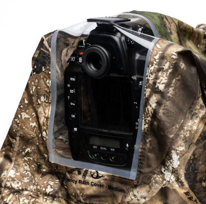Think Tank Emergency Rain Cover in CAMO - Medium- for Larger DSLR + Lenses  (UK)
