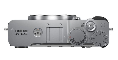 FUJI Fujifilm X-E5 Mirrorless Camera in Silver - 40.2MP X-Trans CMOS 5 HR Sensor