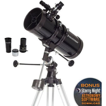 Celestron Powerseeker 127 EQ Telescope + Motor Drive + Phone Adapter Kit  #22039