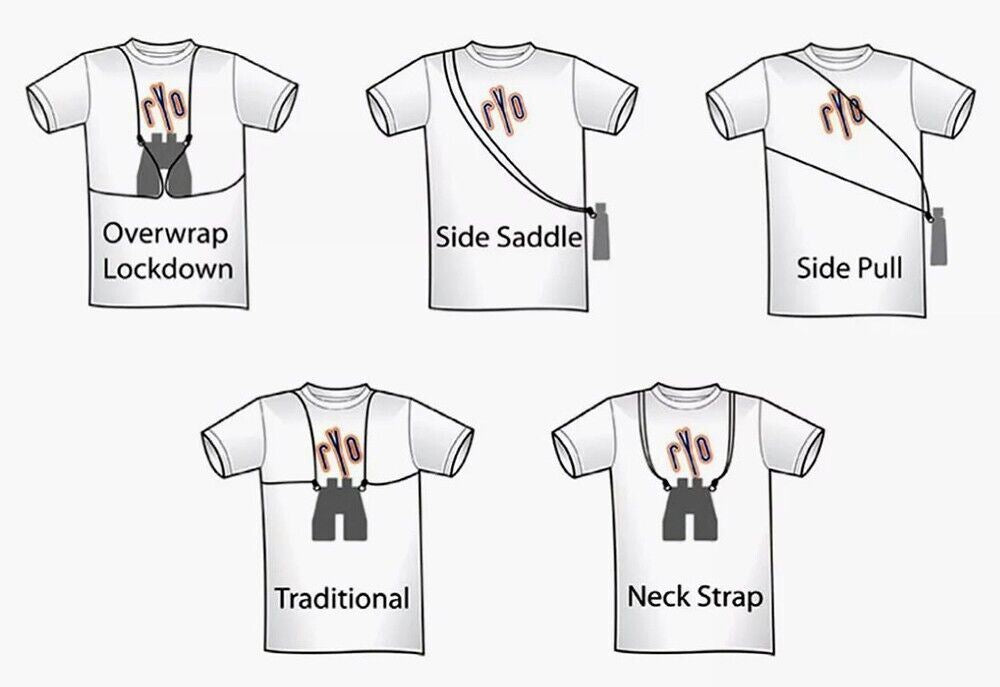 Rick Young Outdoors Ultra Light Bino Binocular Harness in ORANGE #0564 (UK) BNIP