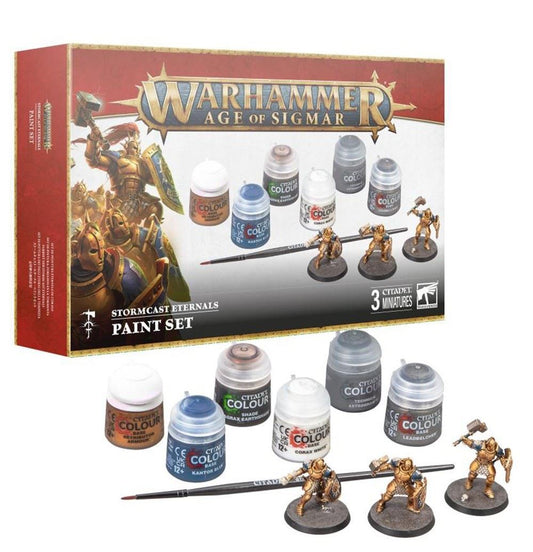 Warhammer Age Of Sigmar Stormcast Externals Paint Set- Games Workshop